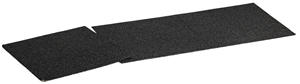 Nock- och takfotsplatta svart - 0,33x0,33m